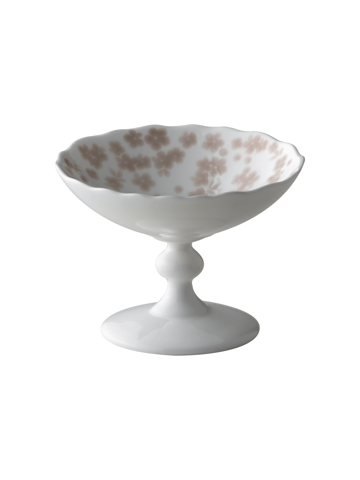 Slåpeblom rosa skål med stett, 12 cm