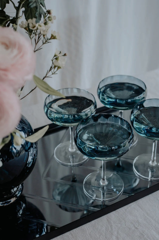 Meadow Cocktail glass, Blue