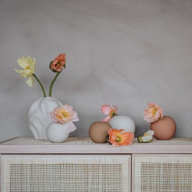 Ball Vase 10cm, Peanut