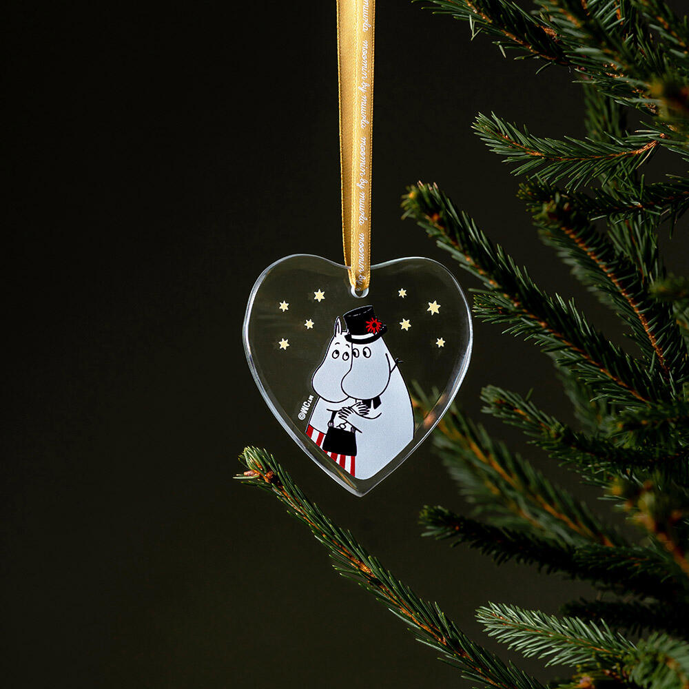 Mummi glassdekor 8 cm, Mamma og pappa