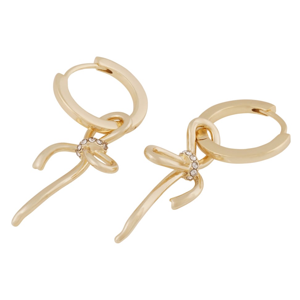 Ribbon small pendant øreringer