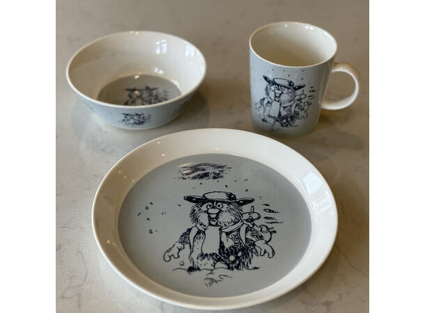 Flåklypa Flåklypa asjett 20cm, Ludvig i snøføyka