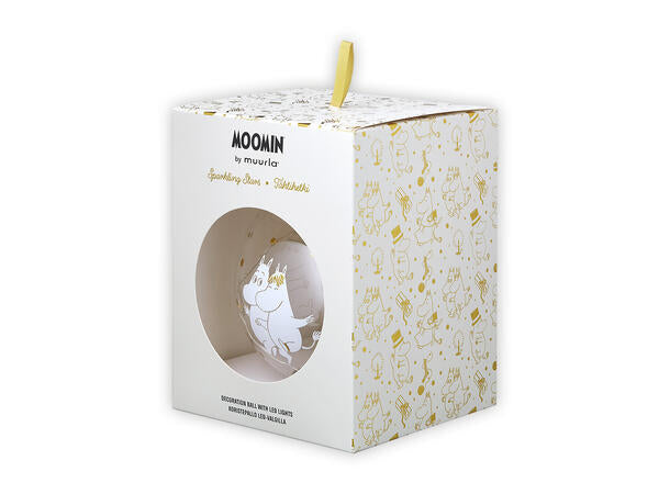 Mummi dekorasjonskule m/ledlys, Sparkling stars