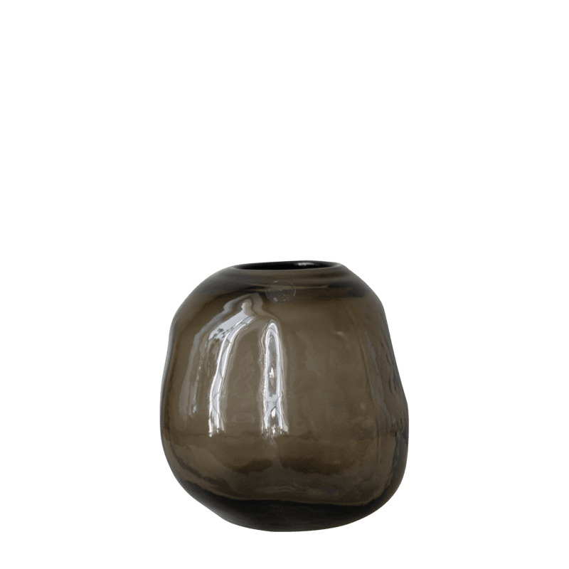 PEBBLE VASE SMALL, BRUN