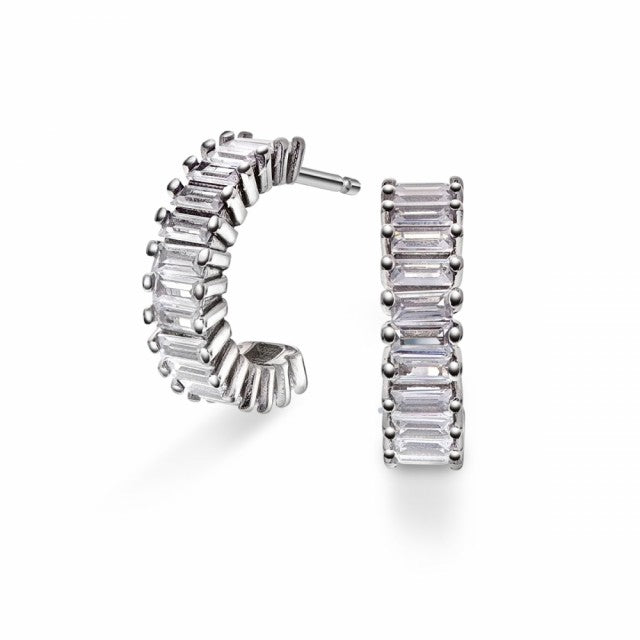 Øredobber i sølv med zirkonia