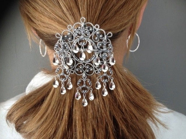 Fjordsylv Hårsølje til bunad, oksidert