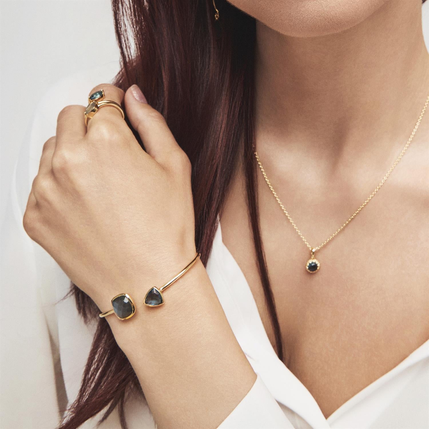 Mirage armring med blå stener