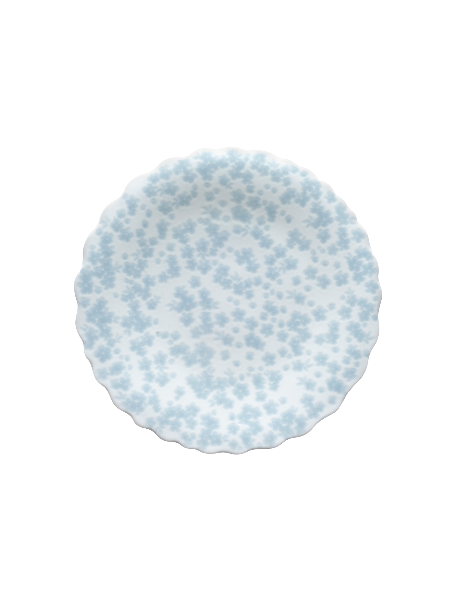 Slåpeblom blå asjett, 21 cm