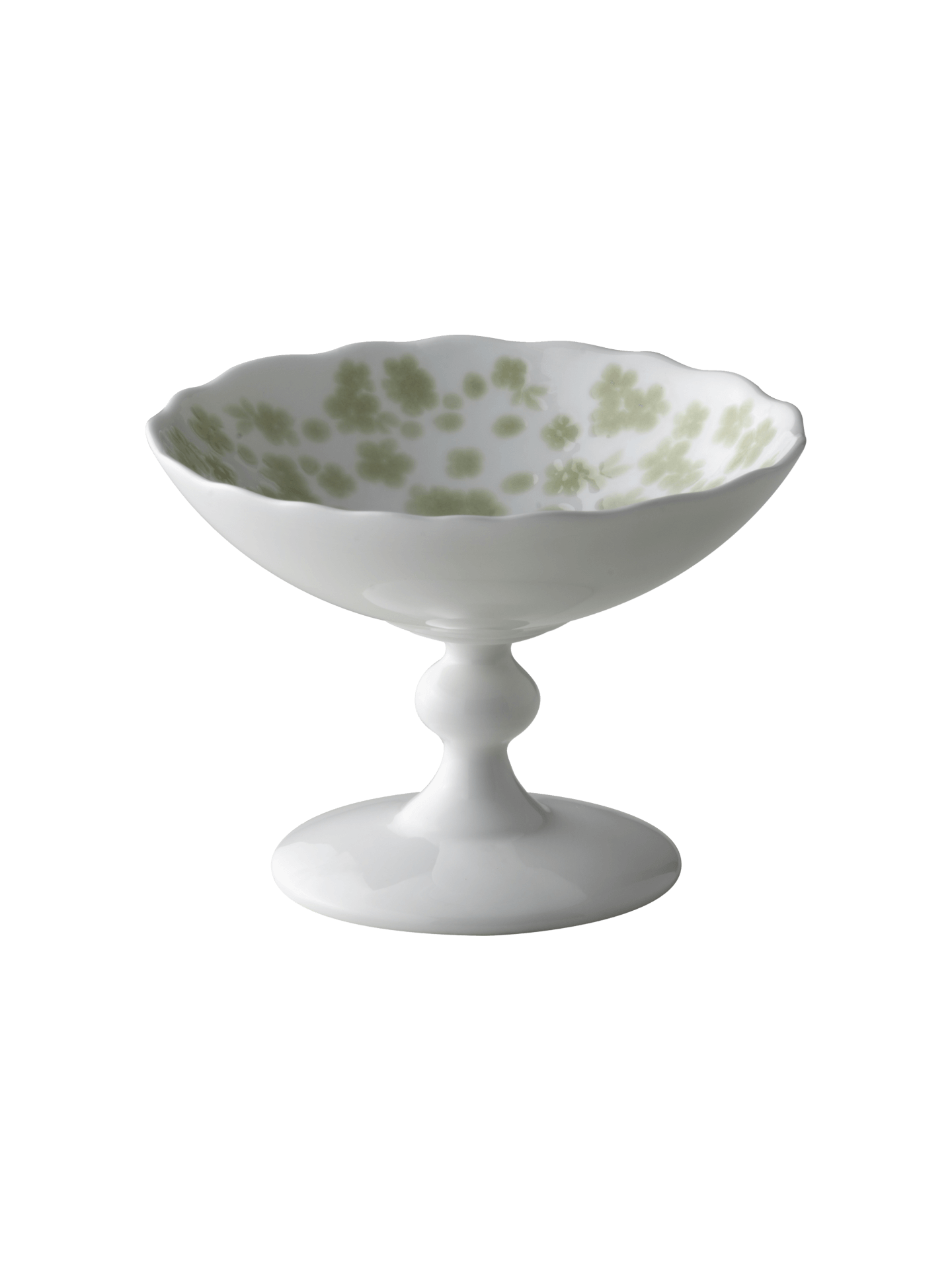 Slåpeblom grønn skål med stett, 12 cm