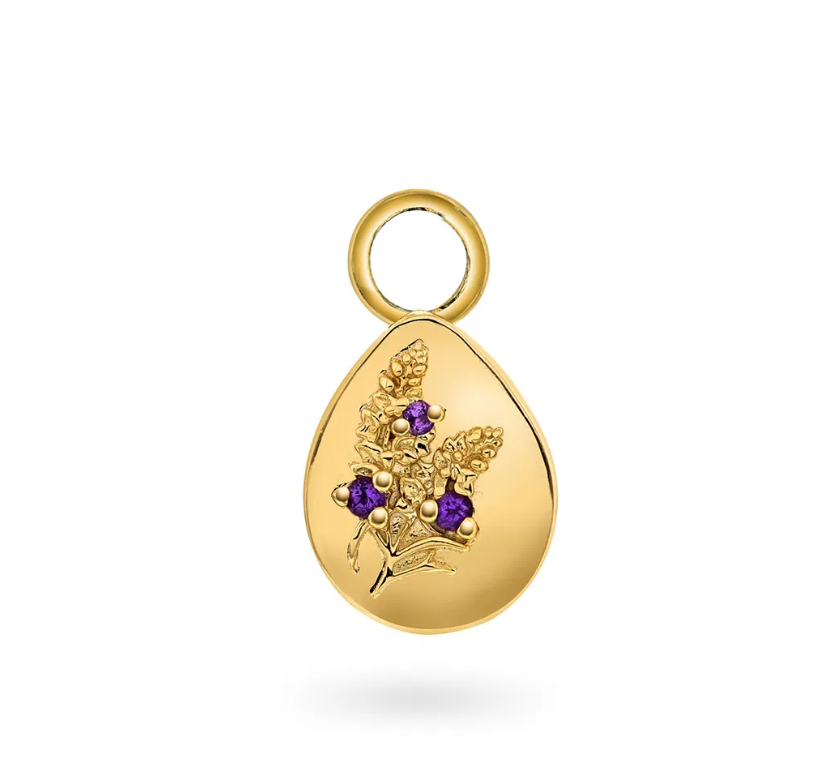 SMILYNG CHARM I FORGYLT SØLV