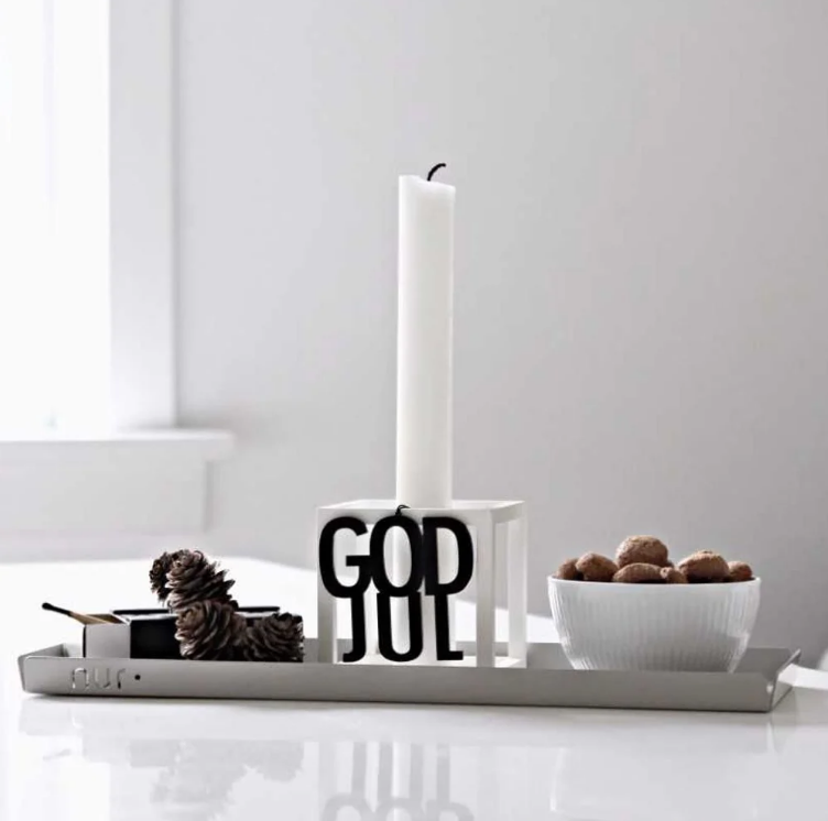 Oppheng God Jul svart, 2 stk