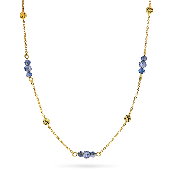 Fairy smykke i forgylt sølv, Dyp Blå