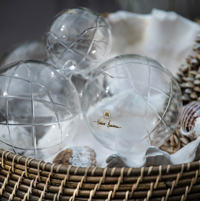 LUX dekorkule 8 cm, Clear