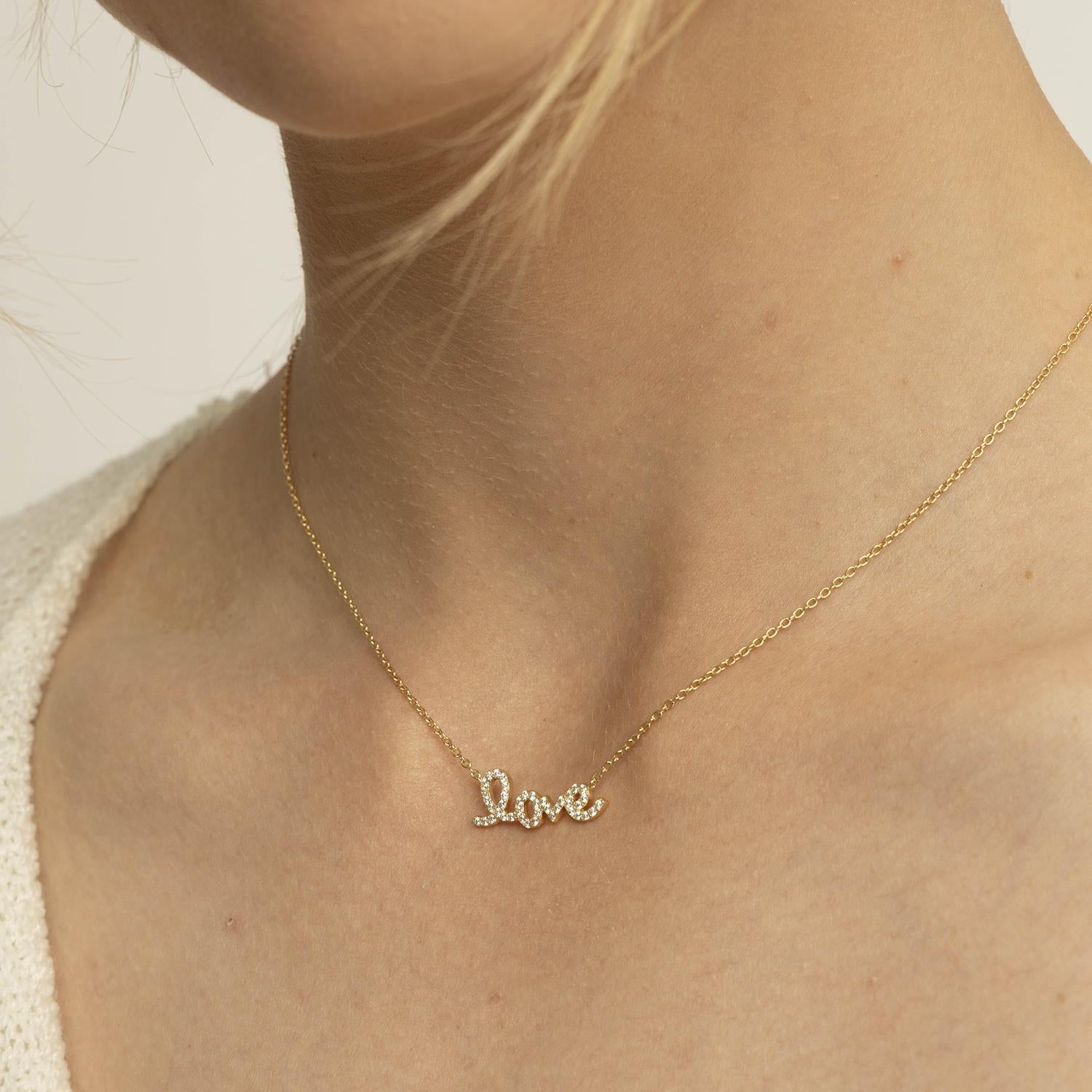 Bright love smykke i sølv med zirkonia