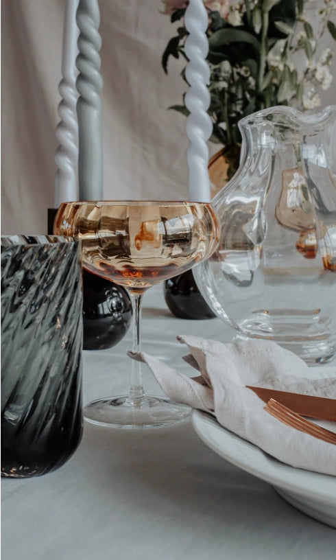 Meadow Cocktail Glass, Amber