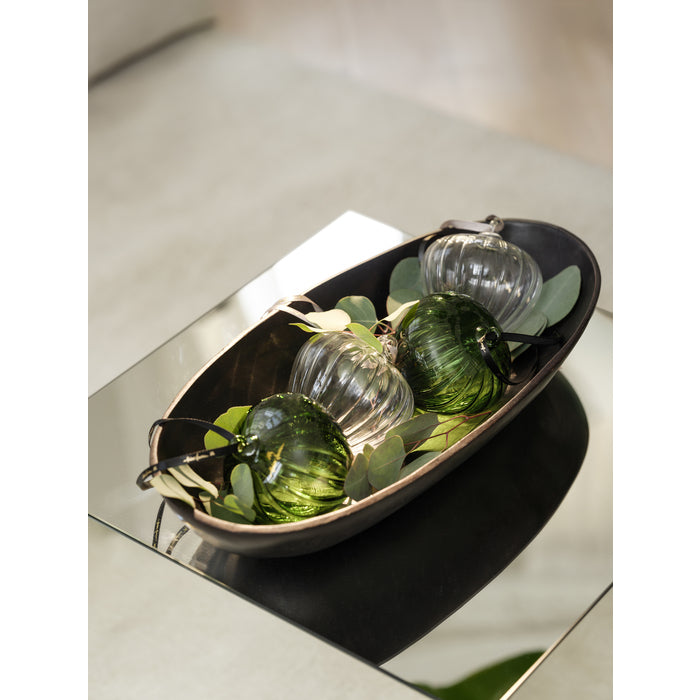 HAZEL dekorkule 10 cm, Grønn