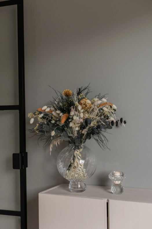 Meadow Swirl Vase Medium, Clear