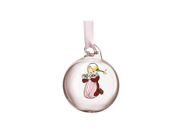 Muurla Pippi og Emil julekuler, 4 stk