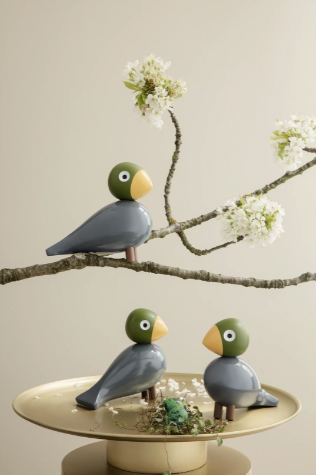 Nattergal sangfugl H15.5, Blå aqua