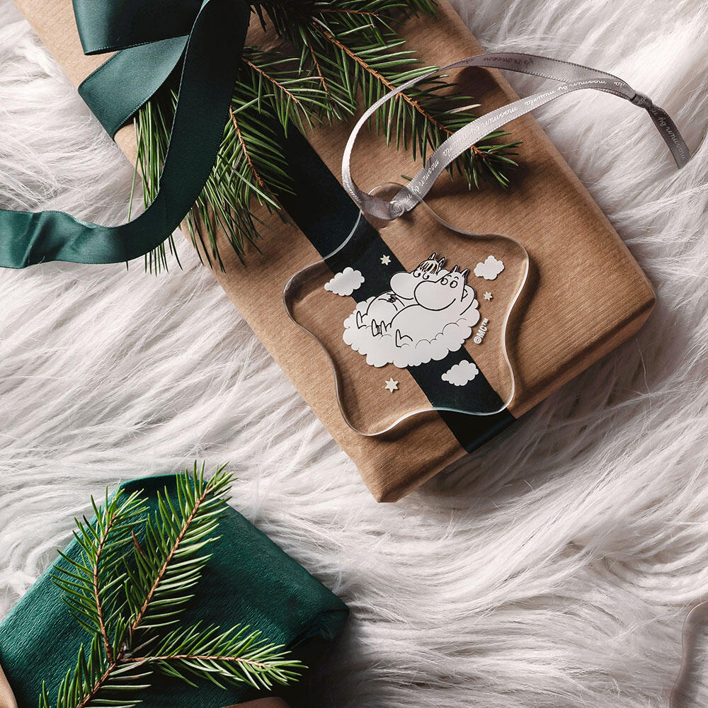 Mummi glassdekor 8 cm, Mummitrollet og snorkfrøken