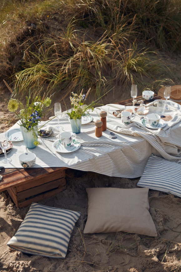 Kähler Hammershøi Unfold Vase Blå, H20,5