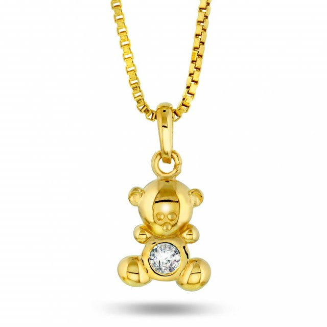 Pia & Per Smykke i gull med zirkonia, Bamse