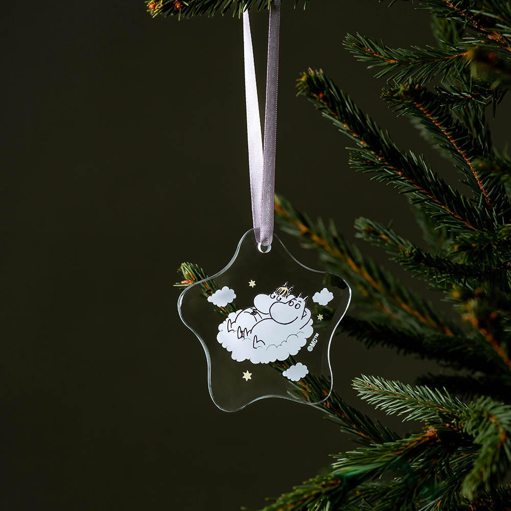 Mummi glassdekor 8 cm, Mummitrollet og snorkfrøken