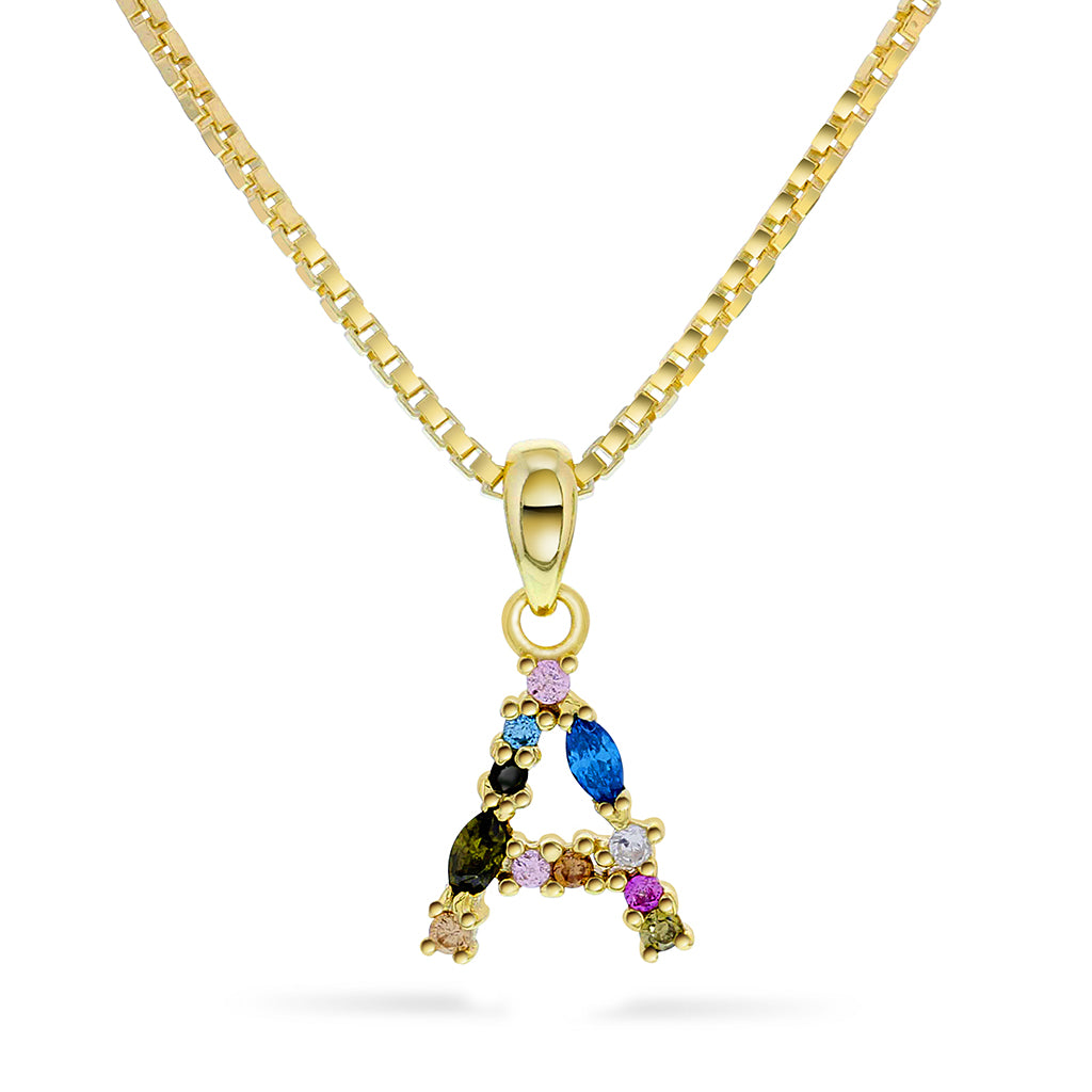 SMYKKE I SØLV MED ZIRKONIA BOKSTAV A