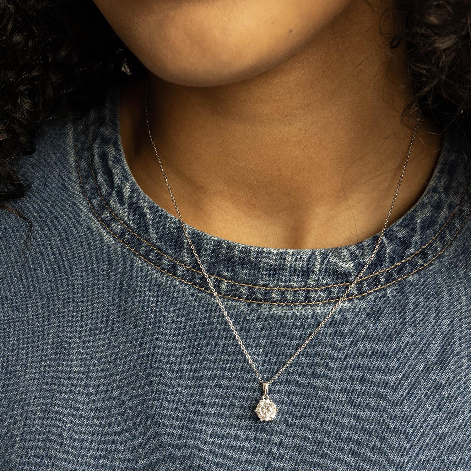 Chloe smykke i sølv, blank zirkonia