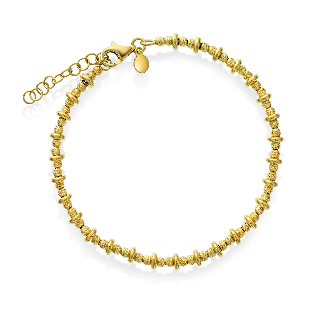 Armbånd i forgylt sølv