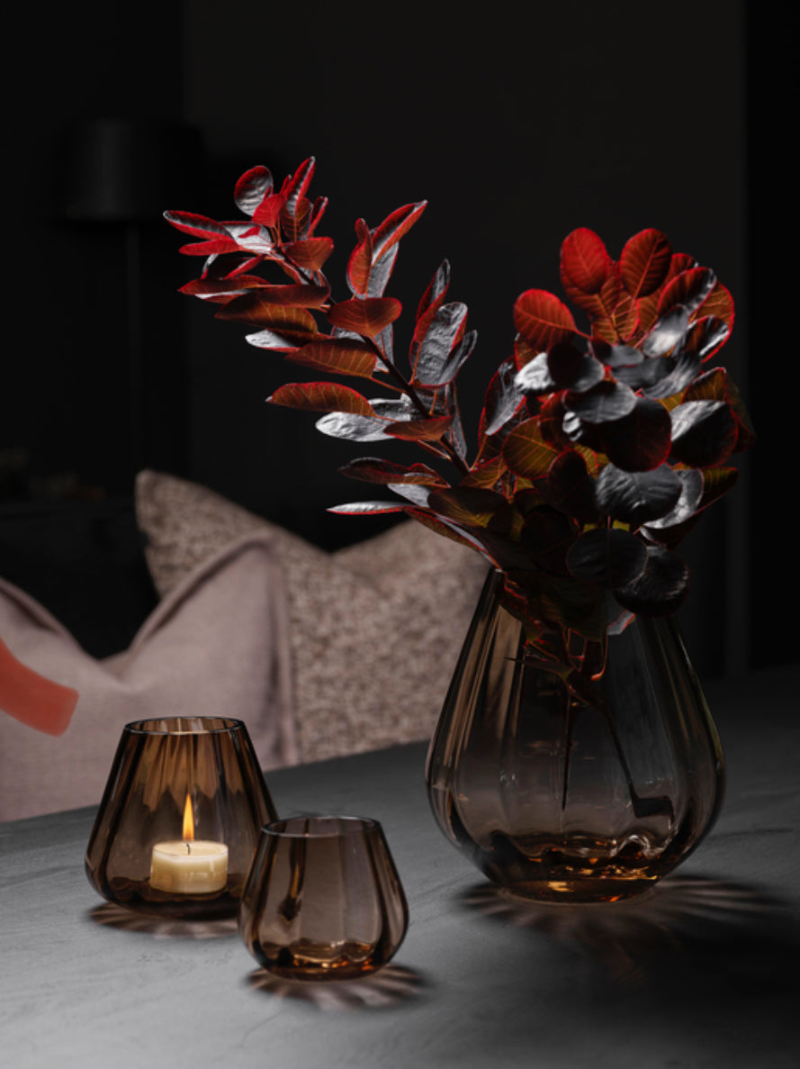 Rocks XO Vase/lykt 22cm, Topaz