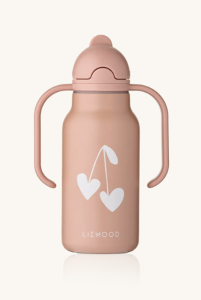 Kimmie Drikkeflaske m/håndtak 250ml, Sweethearts / Pale tuscany