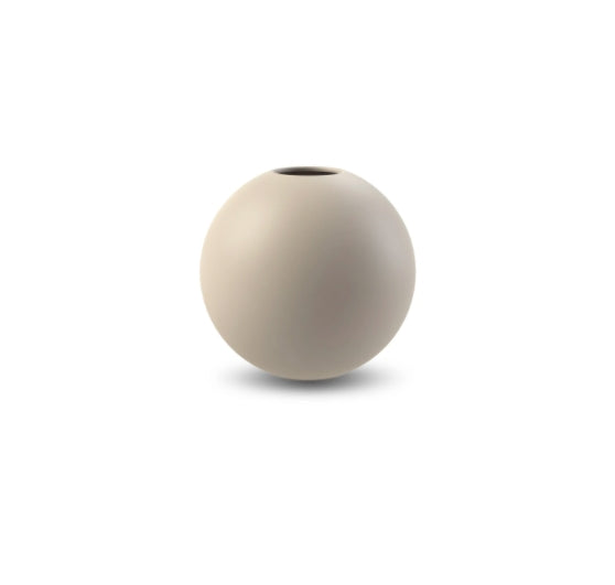 Ball Vase 10cm, Sand