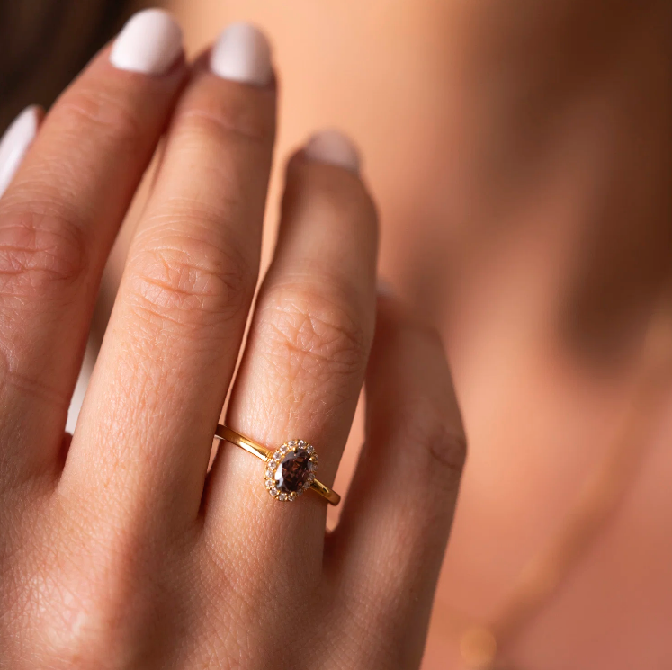Athens Charm Ring i sølv med zirkonia