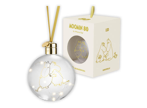 Mummi dekorasjonskule m/ledlys, Mummi 80 år