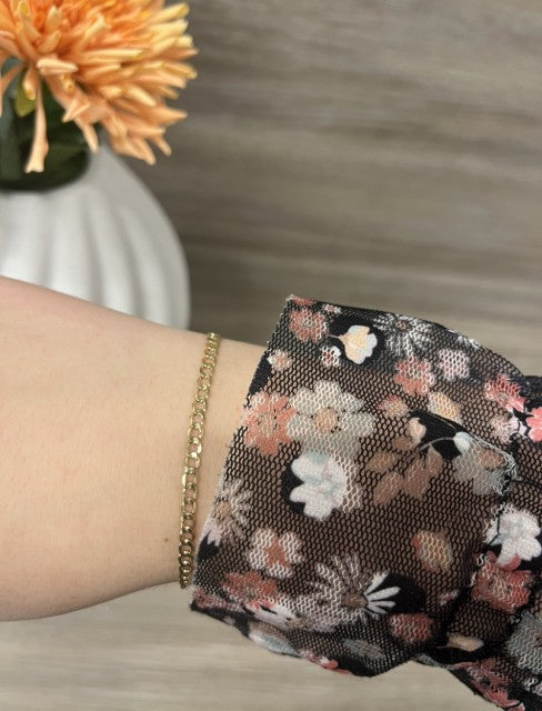 Panser armbånd i gull, 3,5 mm