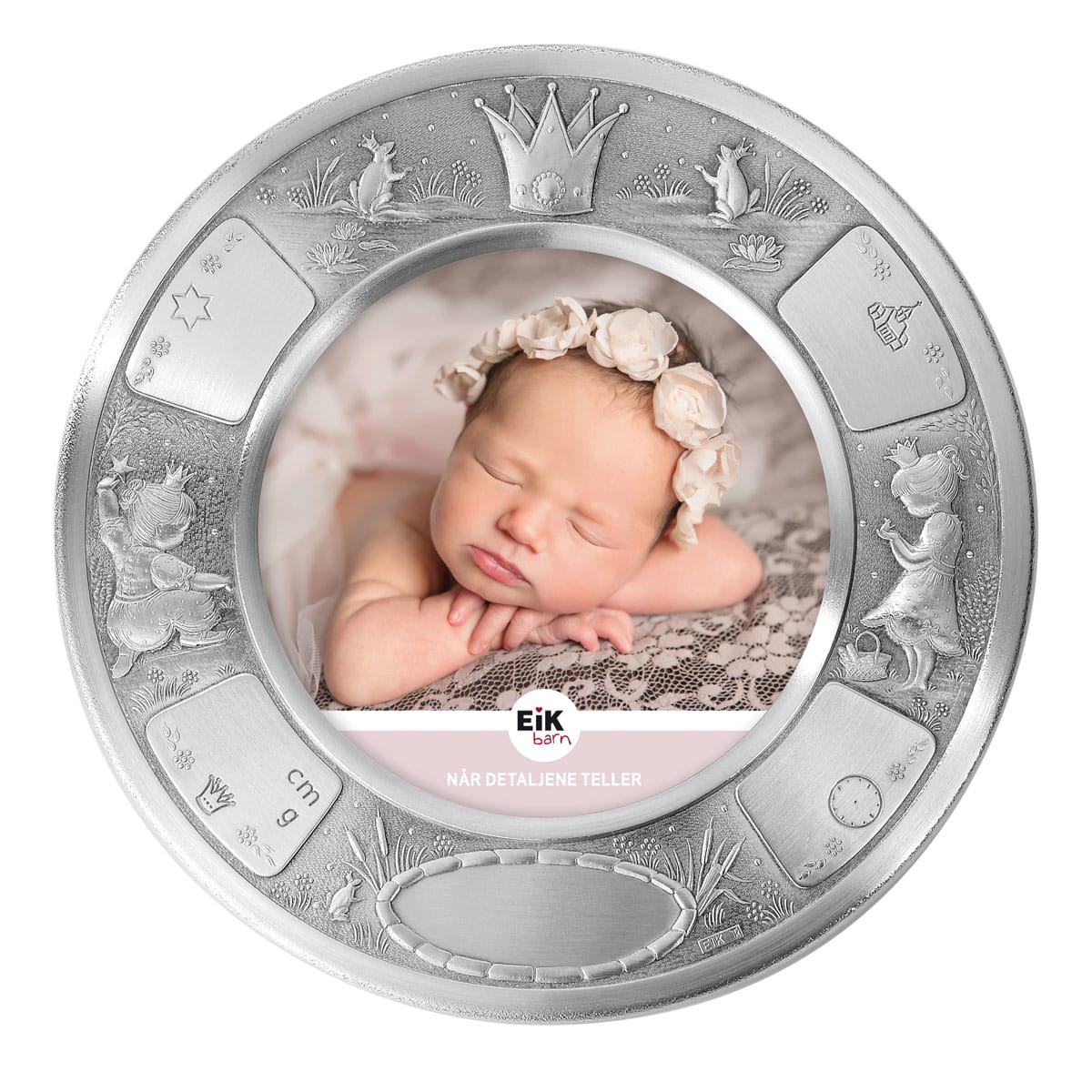 Dåpsramme i tinn, Prinsesse