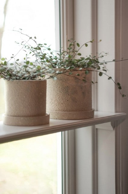 Grow Pot Ø13cm, Creme Structure