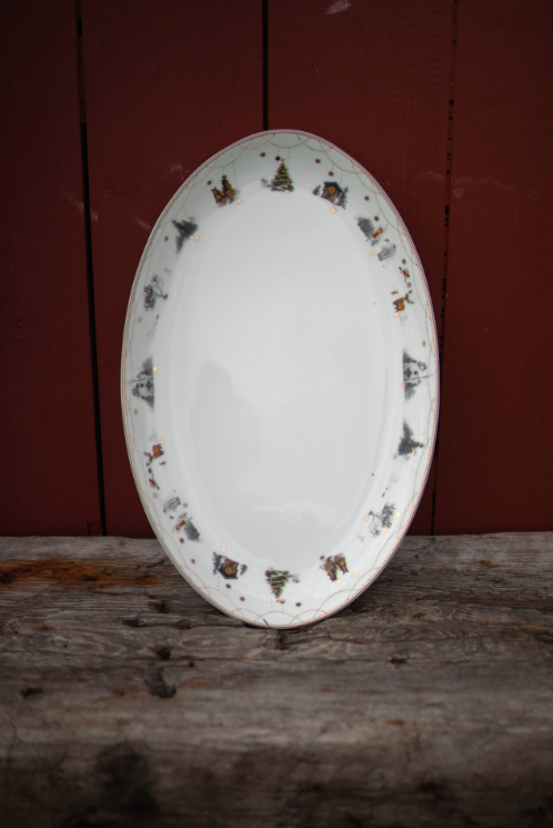 Julemorgen Story ovalfat, 39 cm
