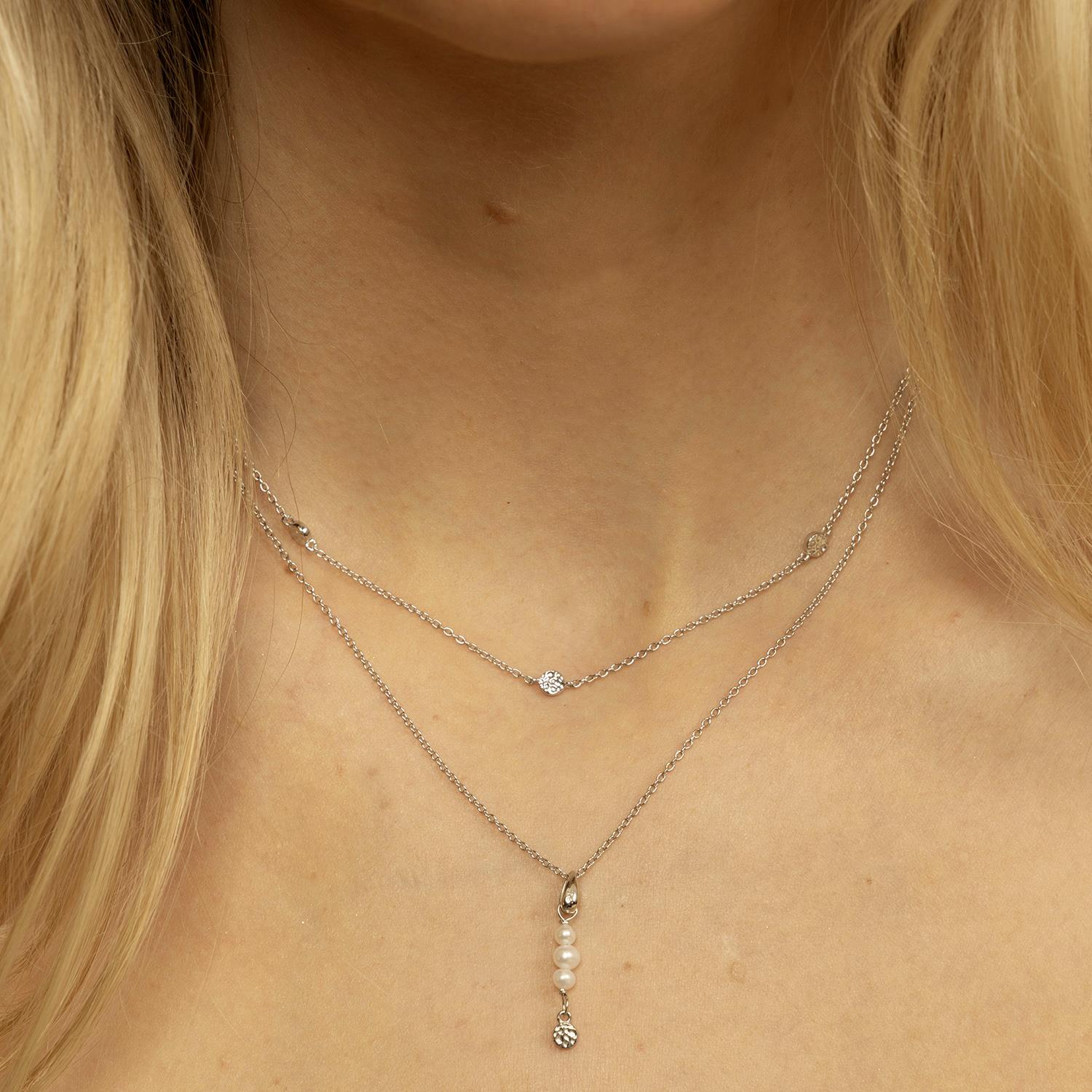 Fairy smykke i sølv med perler