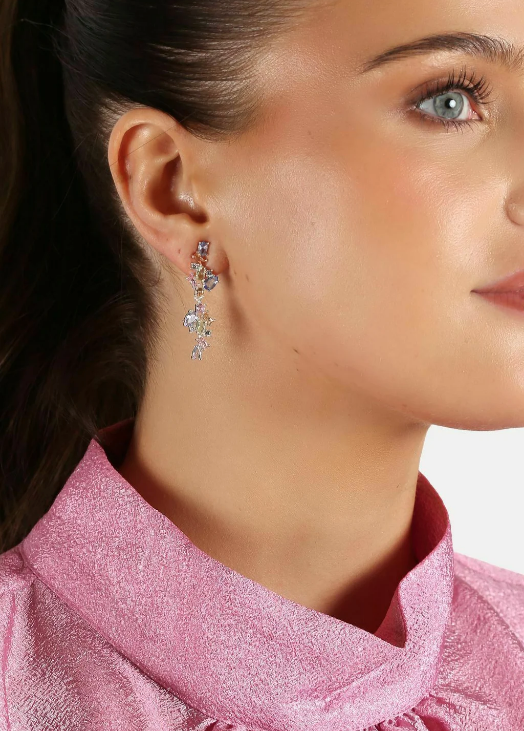 ENVY BIG FORSØLVET ØREDOBBER MED ZIRKONIA