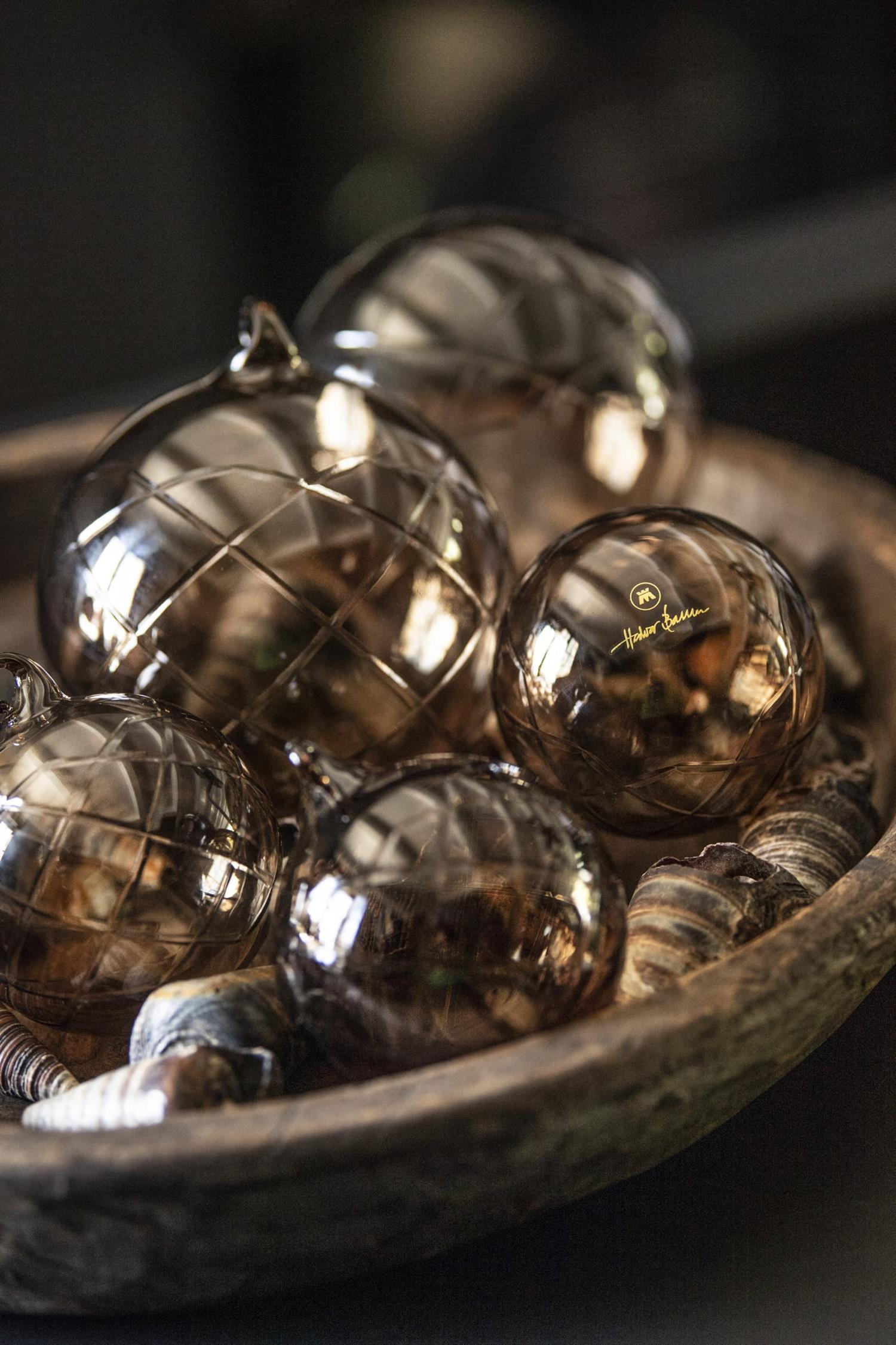 LUX dekorkule 12 cm, Topaz