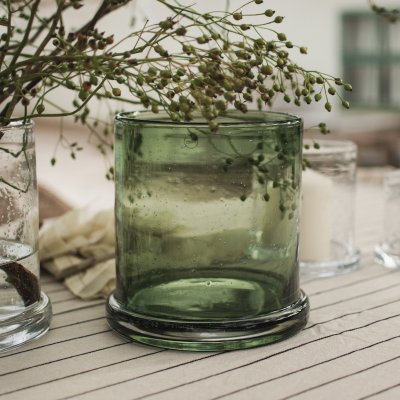 BUBBLE LYSLYKT/VASE Ø20CM, GREEN