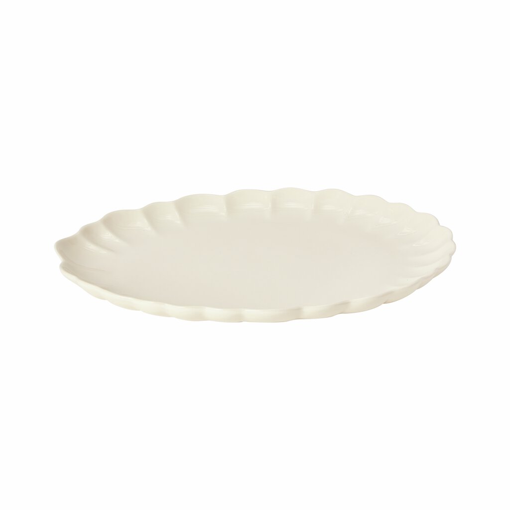 LOTUS SERVERINGSFAT 41CM, KREMHVIT