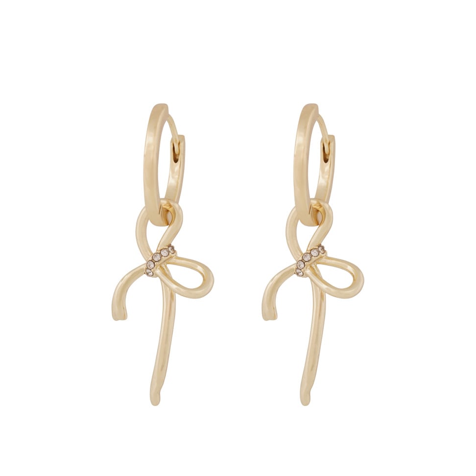 Ribbon small pendant øreringer