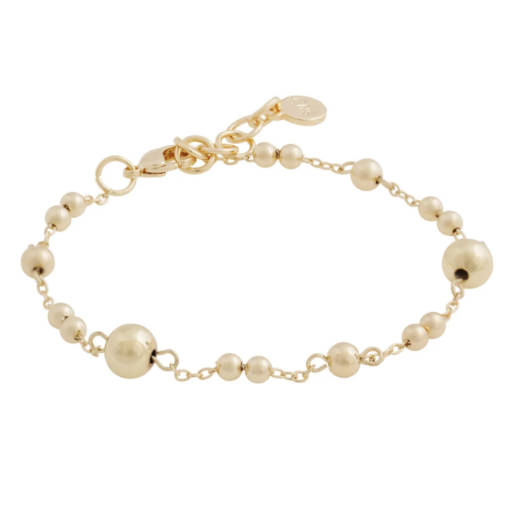 Bennet chain armbånd, forgylt