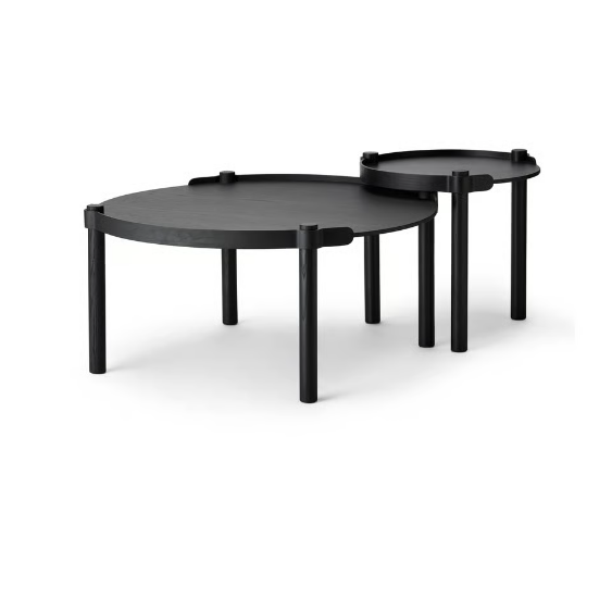 Woody Bord Ø80cm, Sort