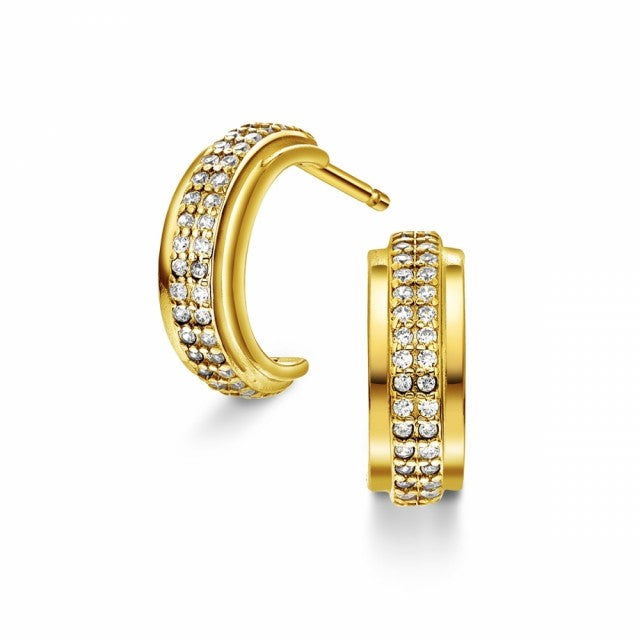 Øredobber i sølv med zirkonia