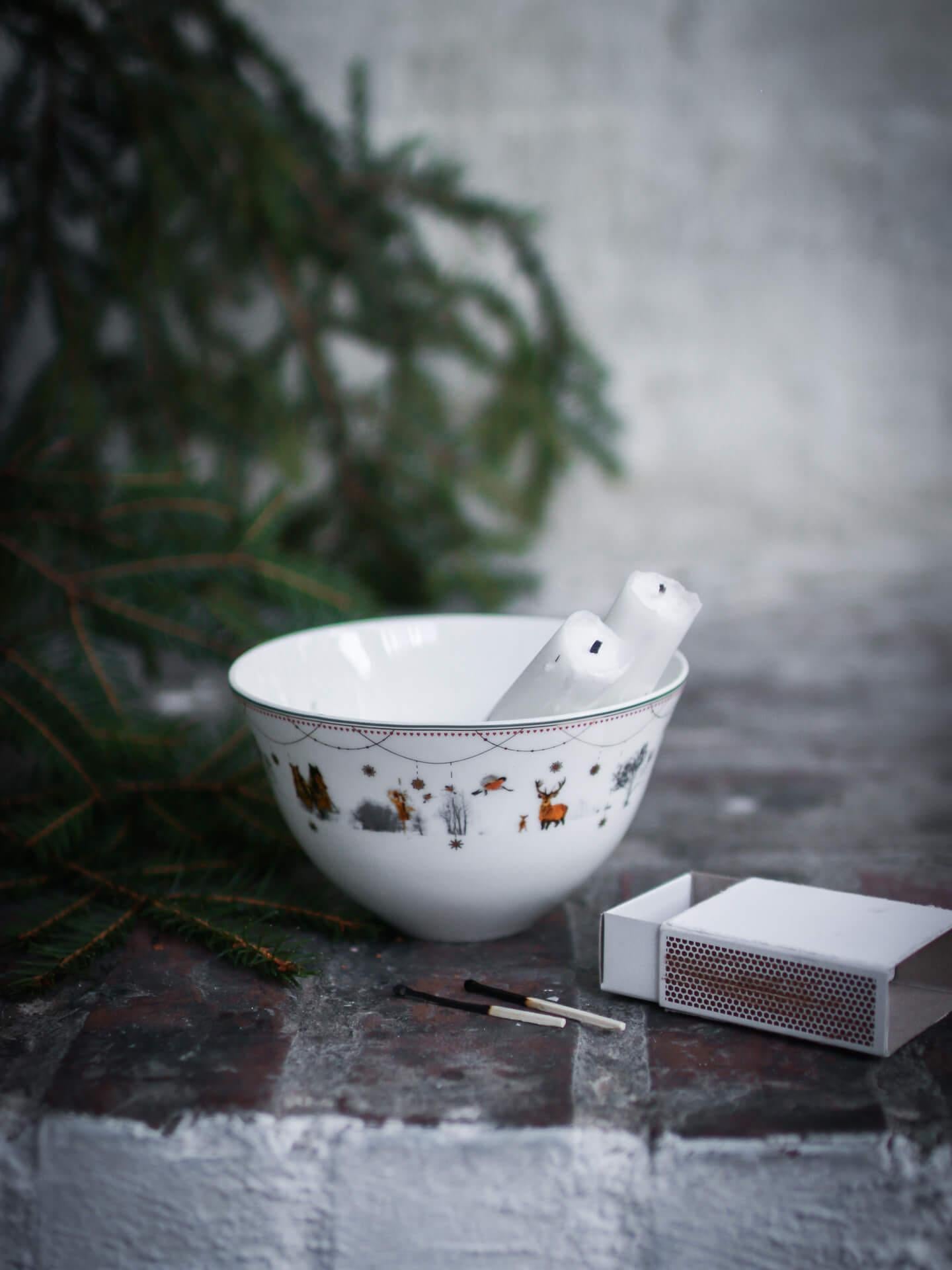 Wik & Walsøe Julemorgen Story konfektskål, 14 cm