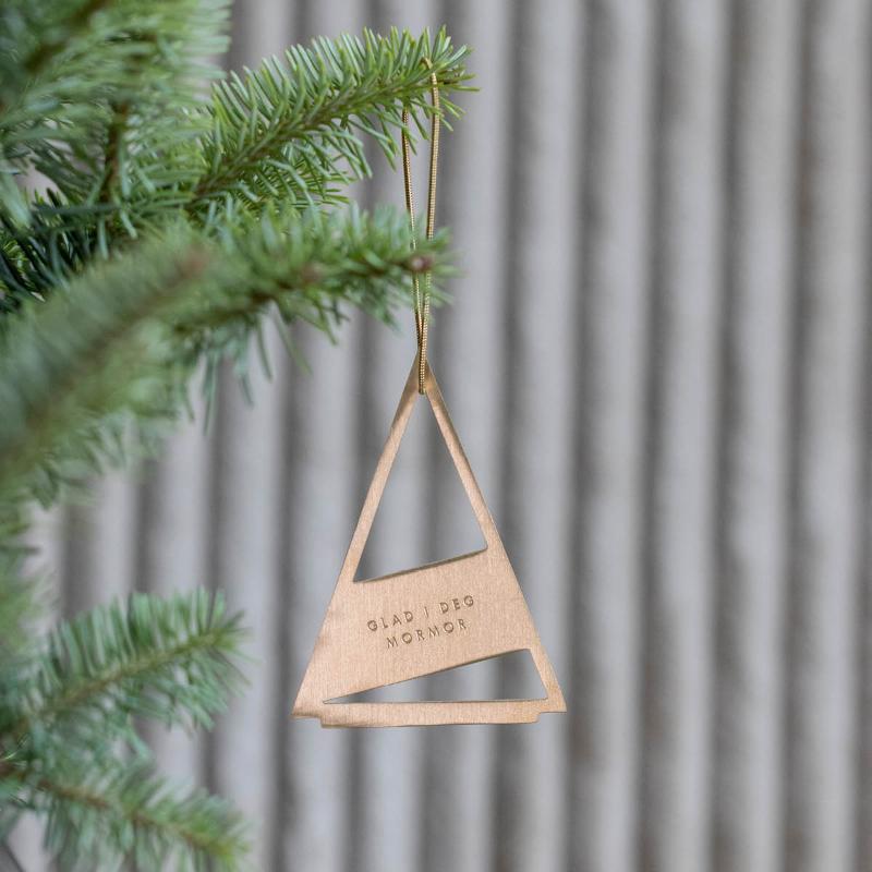 Juletrepynt Mormor, 14K gullbelagt